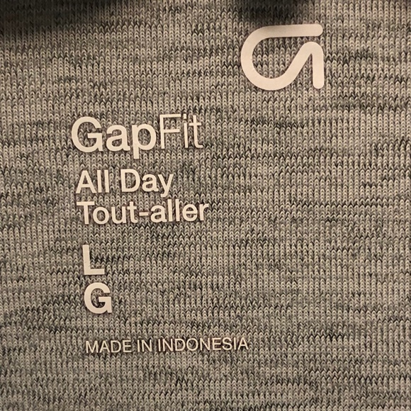 Gap 3/4 Zip Athleisure Athletic Workout Wear Long-Sleeve Large Sweater - Picture 5 of 5